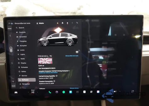 2026 Tesla Model X Plaid z USA, uszkodzony, nr VIN 7SAXCBE63TF478274